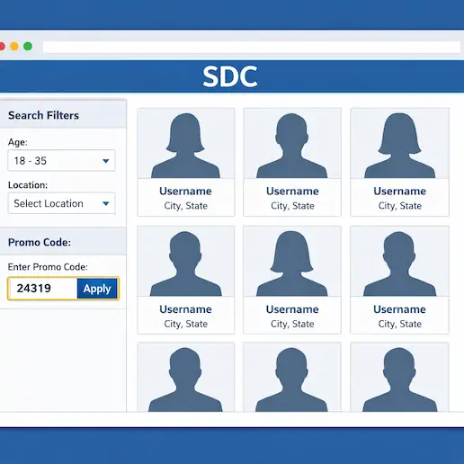 SDC mobile app features screenshots interface